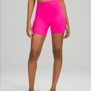 sonic pink align shorts